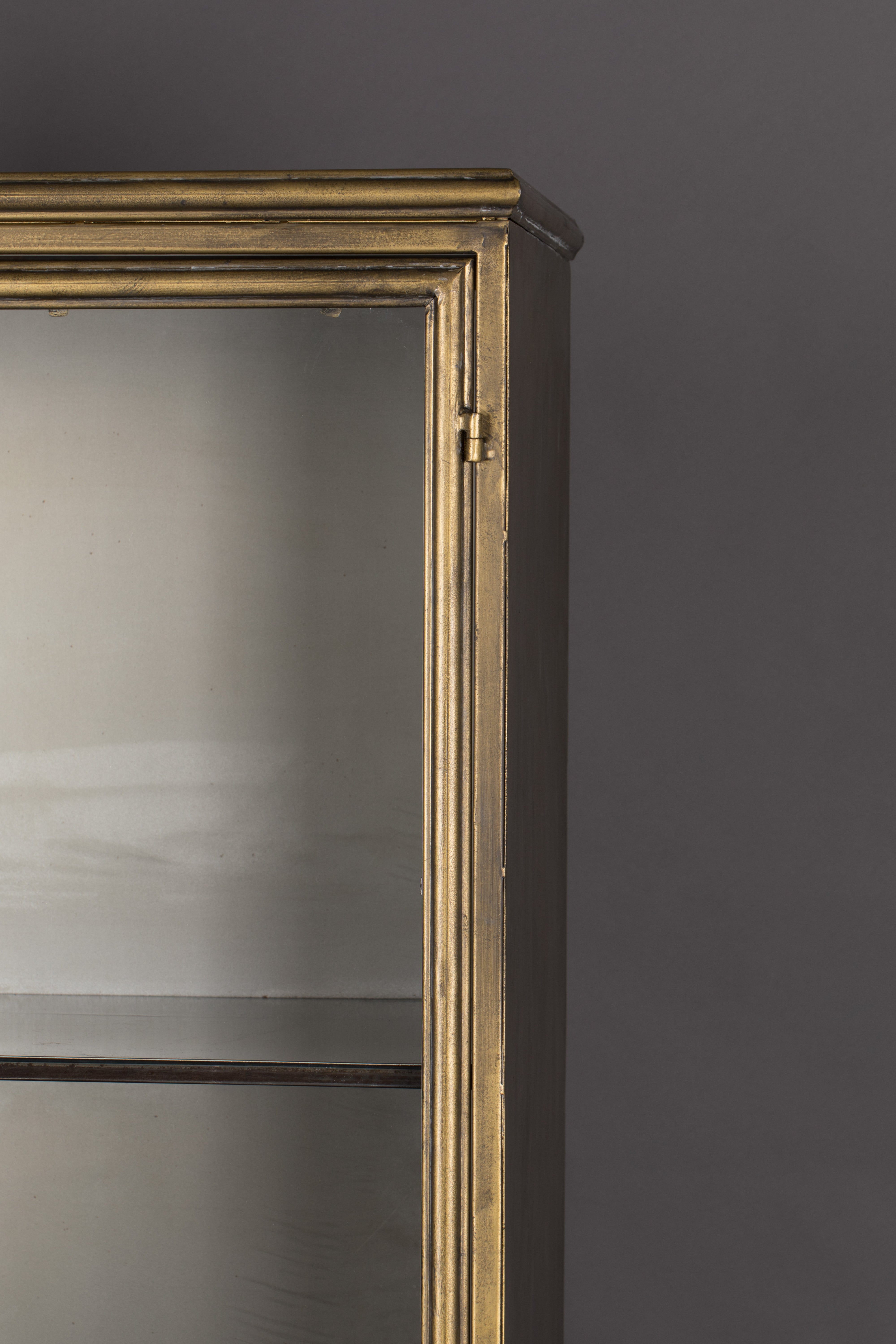 Dutchbone Gertlush Brass & Clear Class Cabinet